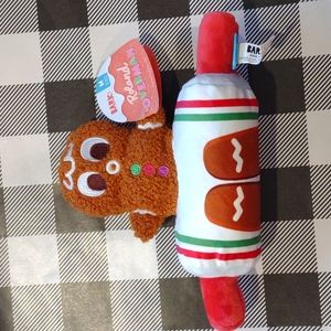 Gingerbread Christmas Dog Toy Season's Sweetings Collection